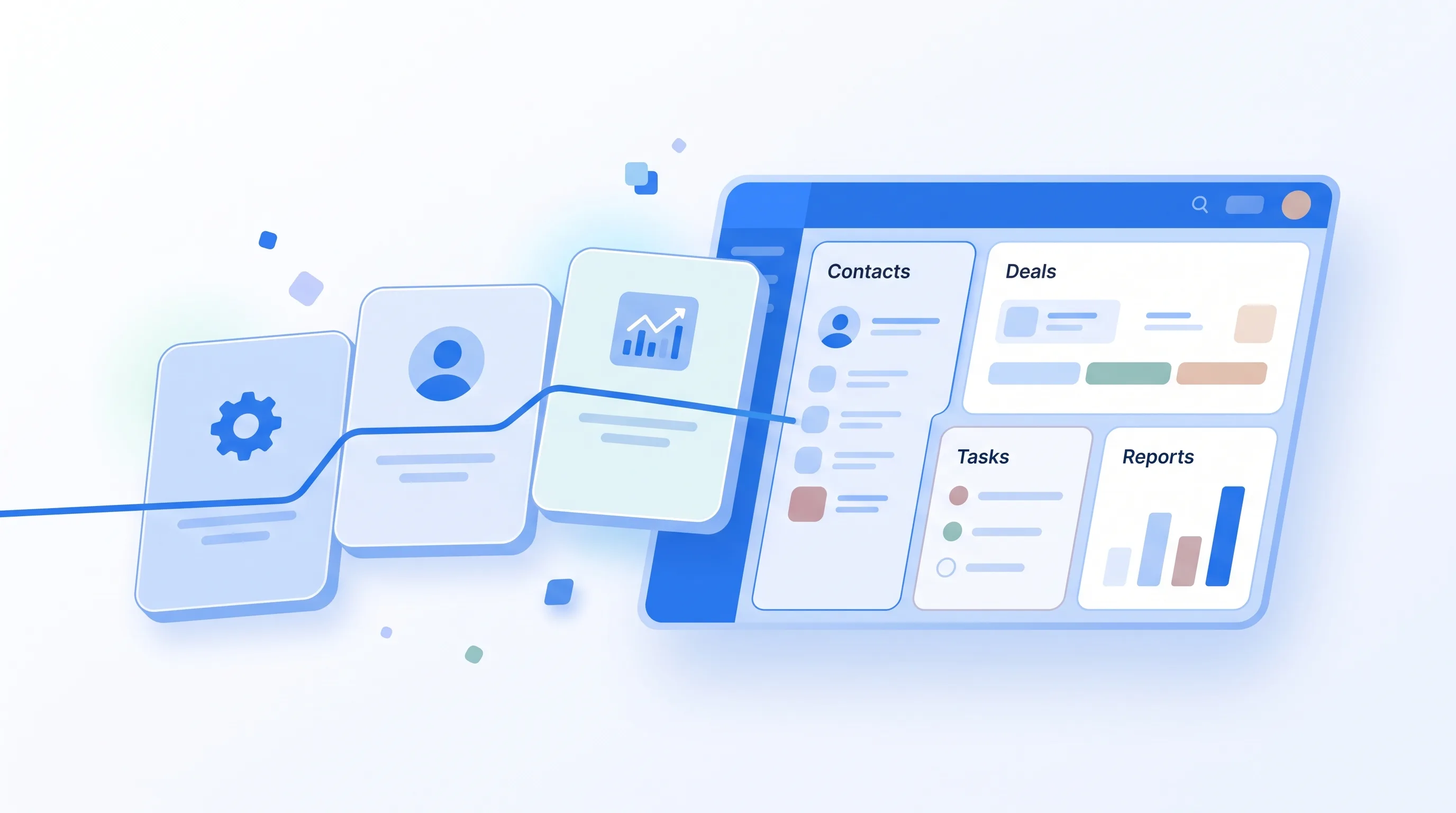 Onboarding-Checkliste mit sechs Schritten: Workspace, Stages, Rollen, Lead-Quelle, Kundenzugang, Report-Rhythmus plus Pipeline-Naming-Beispiel
