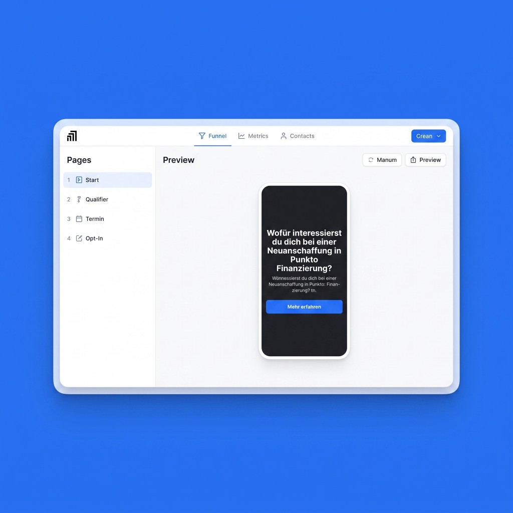 Introfunnel in introscale: mobile Funnels mit CRM Übergabe